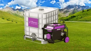 Princess Portable Toilets Power and water tanks for portable restroom trailers