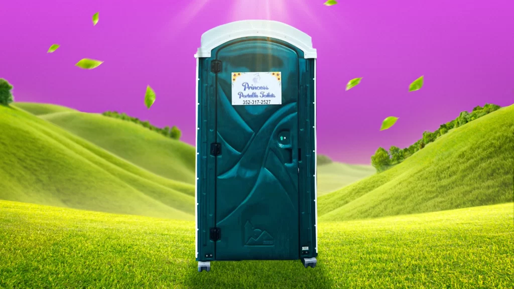 Are portable toilets eco-friendly? Princess Portable Toilet in a lush natural setting