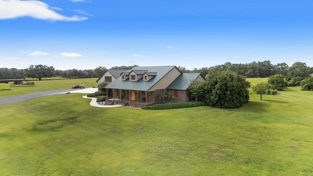 Modern home in Morriston, FL supported by portable toilet rentals for events or construction