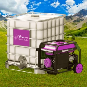 Princess Portable Toilets power and water tank setup designed to supply restroom trailers in remote or off-grid Florida sites