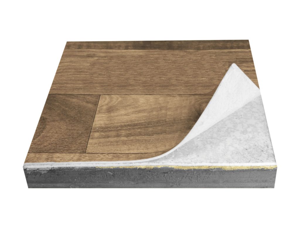 Interior flooring detail inside a Princess Luxury Restroom Trailer