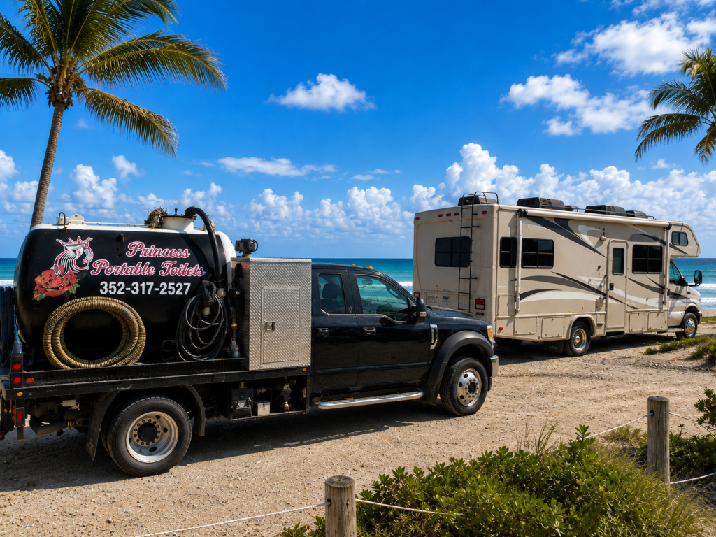 Mobile RV pumping service in High Springs, FL for campers and travel trailers