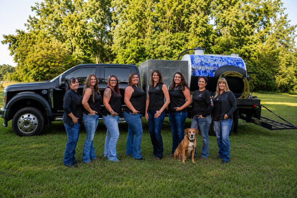 Princess Portable Toilets in North Central Florida. All -Women Team