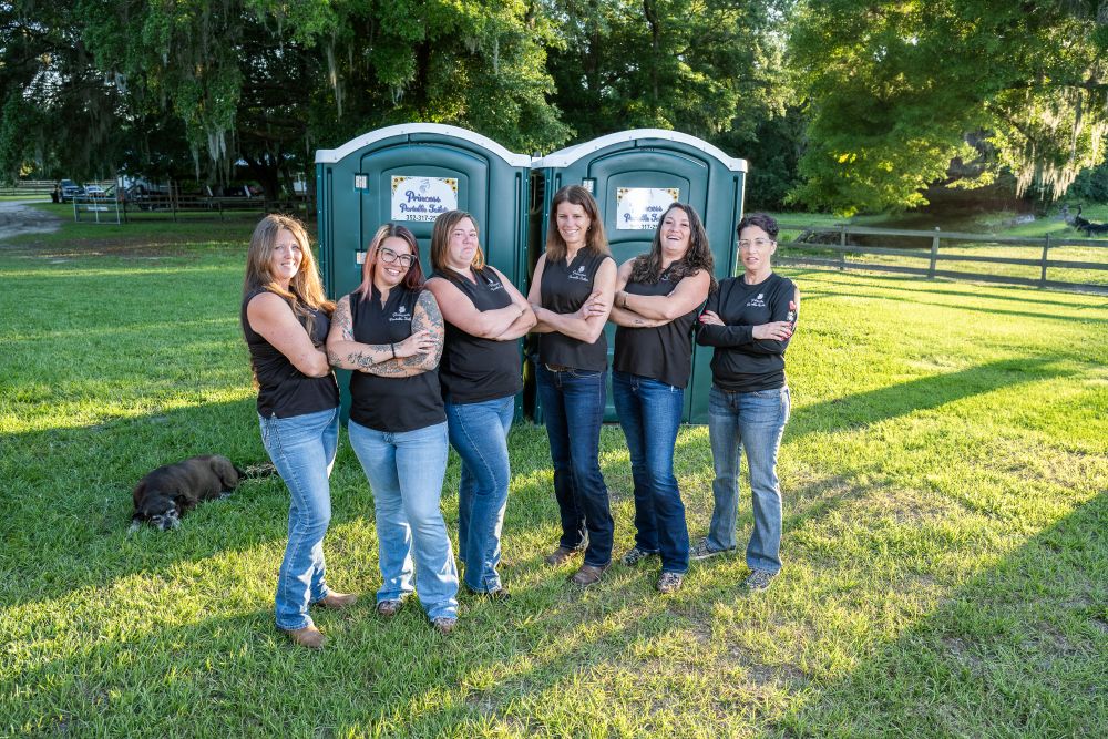 Princess Portable Toilets in North Central Florida. All -Women Team